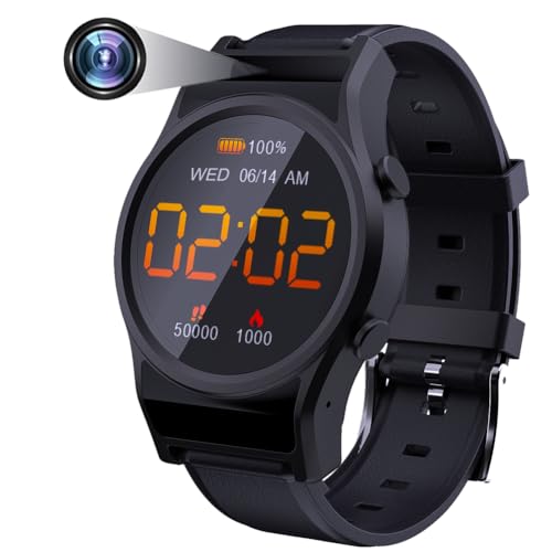DigiKuber Montre Connectée étanche IPX6, Smart Watch Mini Cam, 1,3