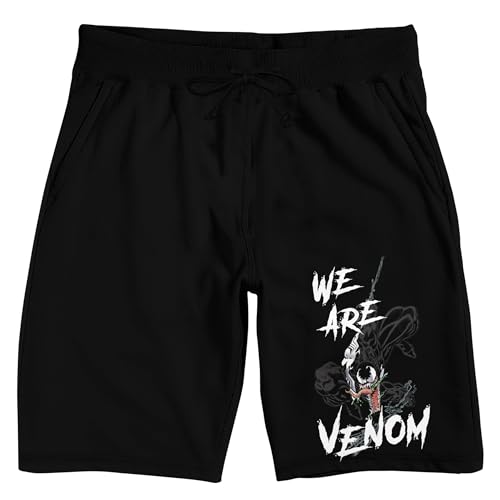Marvel Universe Publishing Art Archive We Are Venom Men's Black Sleep Pajama Shorts
