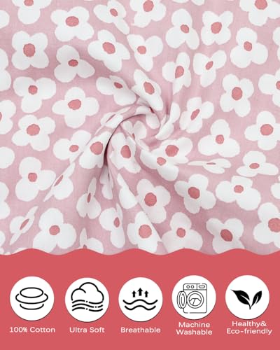 Image of ALVABABY Toddler Pillowcases 2 Pack Organic Cotton Kids Pillow Cover Fit 13 inchx 18 inch or 12 inchx28 inch Envelope for Girl Boy Travel 2TPW32A