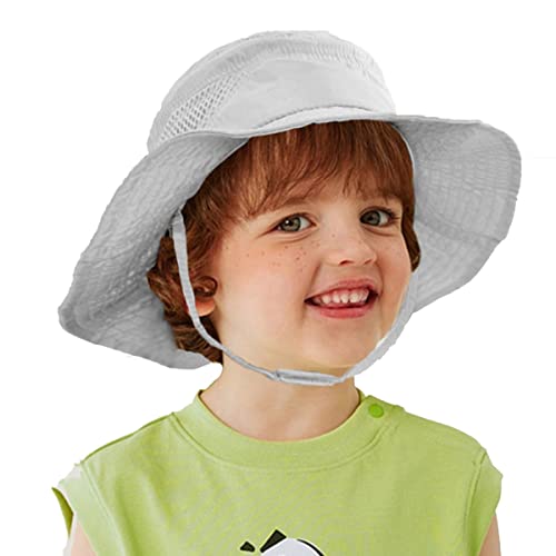 Kids Boys Wide Brim Sun Hat UPF 50+ Protection Bucket Hat Beach Outdoor Sun Hat2