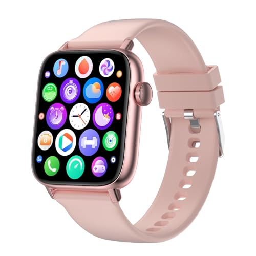 Choiknbo Smart Watch for Women Full Touch Smart Fitness Tracker Watch for Android iOS Make/Answer Calls Waterproof Smartwatch with Sport Activity/Sleep/Heart Rate/Step