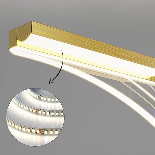 Luminaire suspendu à LED 36W variable avec papillon doré pour grand salon - 6