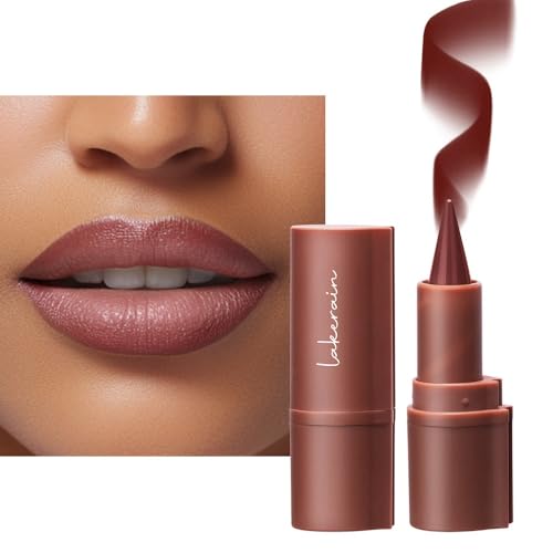 Pintalabios mate para mujer, perfilador de labios nude, brillo de labios resistente al agua y a las manchas, pintalabios antiadherentes de larga duración y alta pigmentación