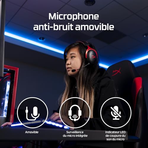Casque et Micro Kingston Technology HHSC2X-BA-RD/G pour le gaming - 6