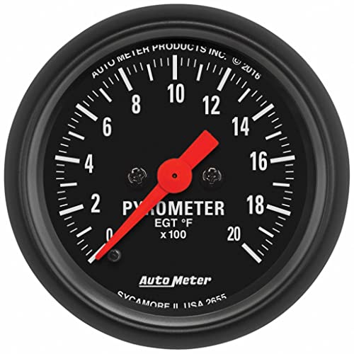 AutoMeter Pyrometer EGT Gauge | Z Series | 52mm | 2,000 °F