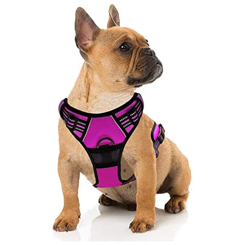 Supet Hundegeschirr Einstellbare Anti Zug Geschirr Reflektierend Atmungsaktiv Geschirr Hunde Leichtes Brustgeschirr aus Nylon Oxford Cover