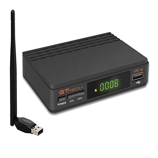 GT Media V7S HD DVB-S2 El Receptor de TV Satelital Incluye USB WiFi Incorporado FTA 1080P Full HD Compatible con CC Am, Newcam, PVR, Youtube, PowerVu, Dre y Biss Clave
