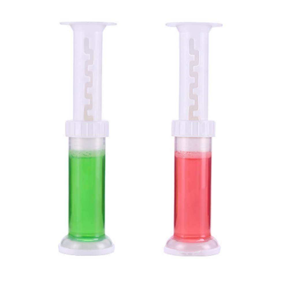 Fxhan 2 Pcs Needle Gel Flower Shape Cleaner Detergent Toilet Aromatic Freshener