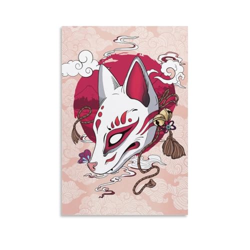 G gA[g Cg Kitsune Mask 킢 |X^[ ItBX xbh[ _CjO[ 24x36inch(60x90cm)