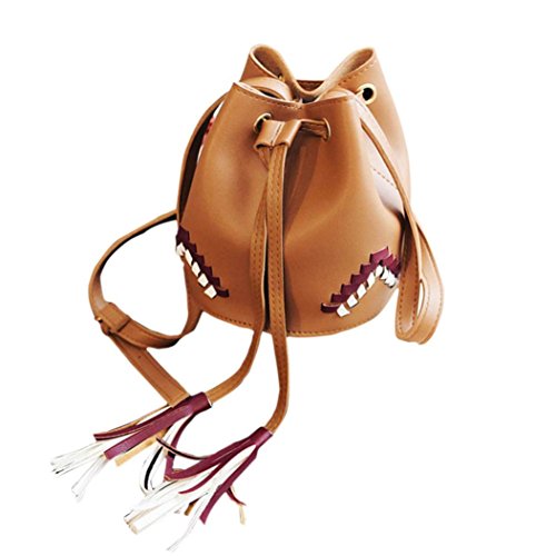 ESAILQ Bolso Bandolera Mujer Pequeña de Piel Bolsos de Hombro Colores para Niña EV