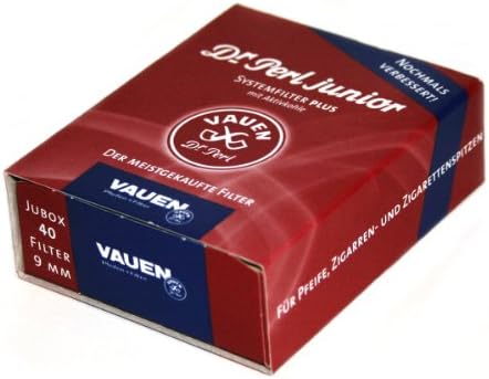 Vauen 40 Filters x 9mm Charcoal Pipe Filter dr. Perl Junior