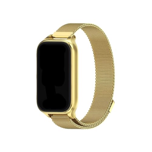 [LOKLNEYK] �����X�e�����X�o���h+���v�g�ɓK������Xiaomi Band 9 Active(Gold 2,Normal Size)