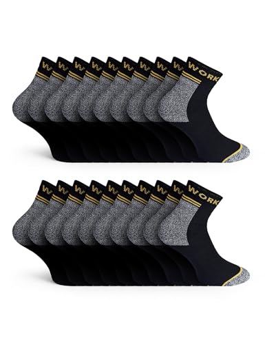 Basic Treasure 10 Paar Arbeitssocken Herren 43-46, WORK Socks, Funktionssocken, Männer Socken Arbeiâ€¦ – Miniatur