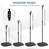 BILIONE Microphone Stand Floor, 22"-70" Height Adjustable Boom Mic Stand with Weighted Base, 2 Clips & 3/8'' to 5/8'' Adapter Compatible with Blue Yeti HyperX QuadCast Shure SM58 #2