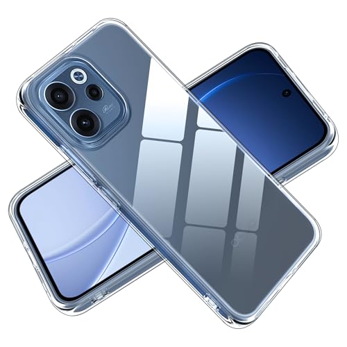 Fitudoos Cover per OPPO Reno 15 F/FS 5G, Custodia Sottile in TPU Morbido, Silicone Liquido Premium Custodia Protettiva - Trasparente.