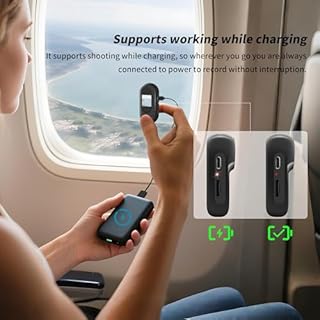 1080P Sports Action Camera, Mini Body Camera with Audio and Video Recording, Wearable Action Body Cam, Portable Recorder with Magnetic Back Clip, Camcorder for Traveling, Pet, Vlogging, Cycling