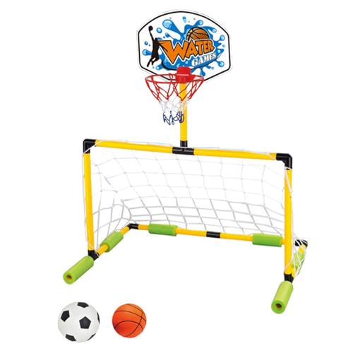 But de football et panier basket-ball piscine pour occuper les enfants