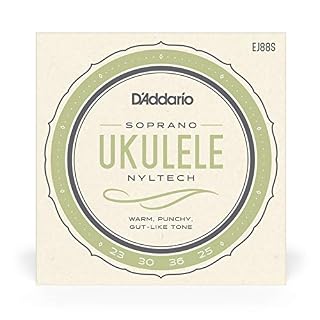D’Addario EJ88S Cordes Nyltech pour ukulélé Soprano - Les Beatles, Paul McCartney, John Lennon, RIngo Starr, George Harrison D'Addario EJ88S Cordes Nyltech pour ukulélé Soprano – Image 2