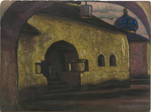 Toile murale abstraite Pskov Nicolas Roerich pour habiller un mur vide 60x90