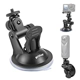 PULUZ Action Camera Suction Mount for GoPro, Action Camera Windscreen Mount for GoPro Hero 13 12 11 10 9 8 7 6 5 for DJI Osmo Action and Other Action Cameras