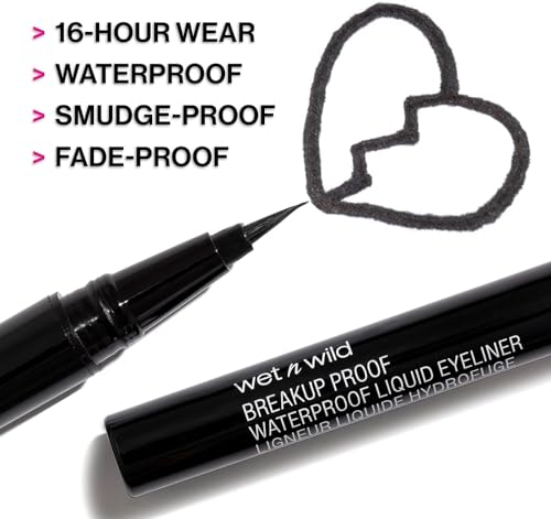 Wet N Wild 1111509 Mega Last Breakup Proof Liquid Eyeliner - Ultra-Fine Brush, Waterproof thumb #12