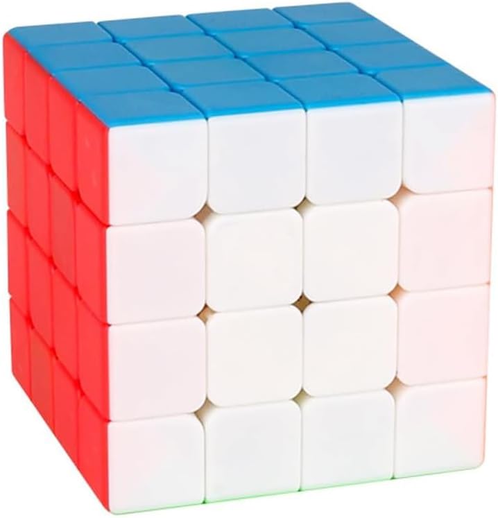 Moyu Meilong - Cubo mágico de 4 x 4 sin calcomanías, rompecabezas MFJS, cubo de velocidad de 4 x 4 x 4 para niños y adultos