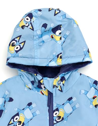 Bluey Zip Up Waterproof Rain Jacket Infant to Little Kid Sizes (12 Months - 5-6)3