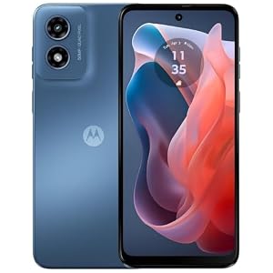 Motorola Moto G Play 2024, 64GB + 4GB RAM, Sapphire Blue - Unlocked (Renewed)