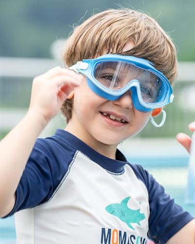 Image of Swim Goggles for Kids 6-12, Wide View Anti-Fog UV Protection No Leaking,Boys Girls Youth Swimming Goggles