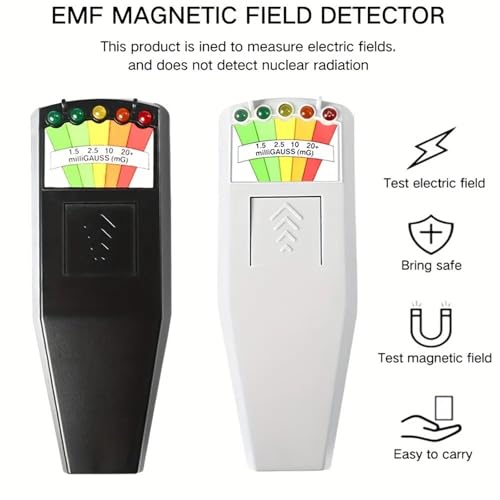 Medidor digital EMF con 5 LEDs para detección de campo magnético miniatura 3