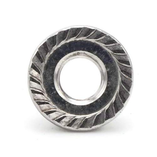 Flange Nuts Serrated 316 Stainless Steel #10-24 QTY 25