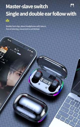 Image of K10 Buddy Earbuds, Gaming Earbuds with 24 Hours Playtime, Bluetooth 5.3 + ENC Clarity, Adaptive Noise Cancelling,13mm HD BASS Drivers, IPX7 Sweat-Proof,Built-in Mic for Android & iOS
