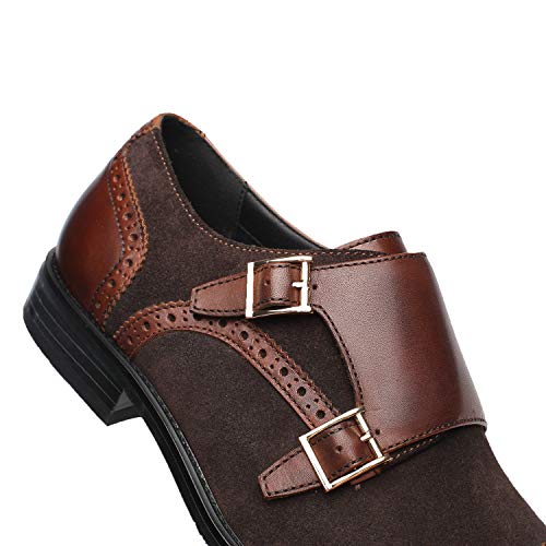 Image of Brown Leather Slip-On Loafers for Men by La Milano