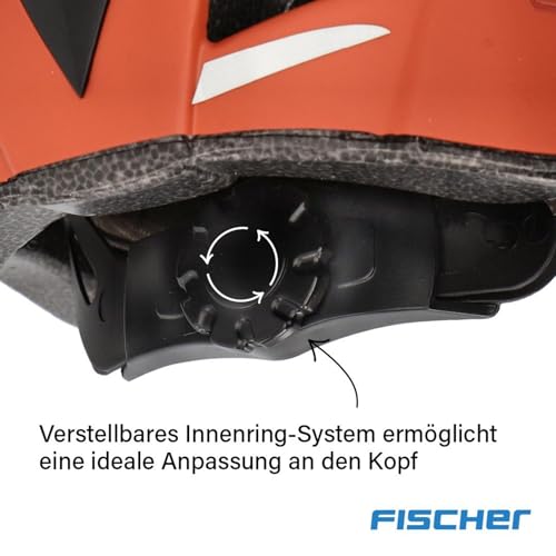 Fischer Erwachsene Fahrradhelm, Radhelm, Cityhelm Urban Plus Miami, L/XL, 58-61cm, braun, mit integriertem LED-Rücklicht – Ansicht 9