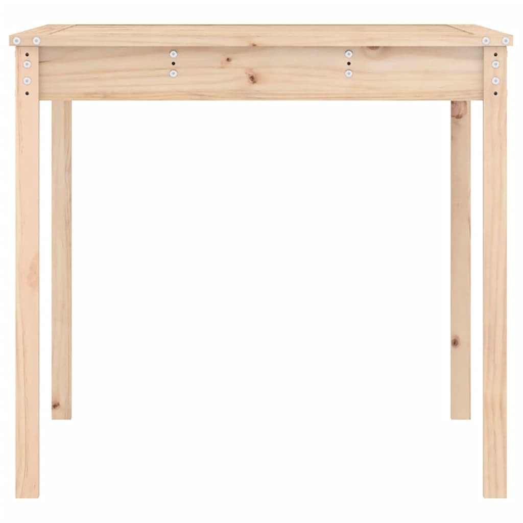 Stół ogrodowy 121 x 82,5 x 76 cm lite drewno sosnowe | Wytrzymały blat stołu, stabilna rama drewniana, na taras, balkon, podwórko, z instrukcją montażu