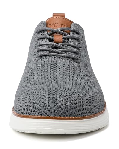 Image of VILOCY Men's Casual Dress Sneakers Lace-Up Oxfords Business Mesh Breathable Walking Shoes Tennis Comfortable