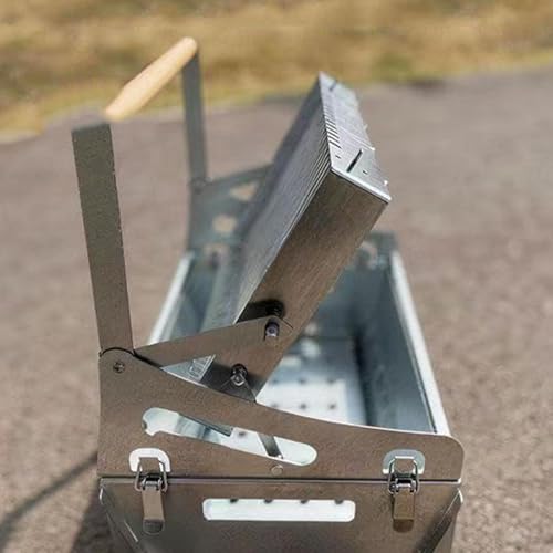 Parrilla de Acero Inoxidable con Rotación 360 para Asar sin Quemar la Carne 5