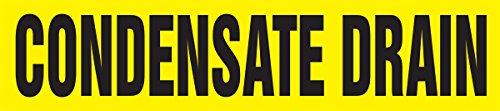 Marqueur de tuyauterie condensat en plastique rigide clipsable sans adhésif