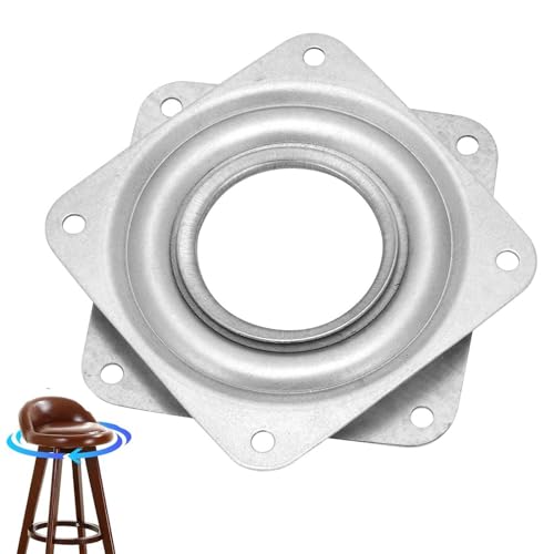 Gsycle Placa Giratoria De Mesa, Base Giratoria De 360 ​​Grados, Mesa Giratoria Cuadrada De Alta Resistencia, Placa Giratoria para Muebles del Hogar(72mm)