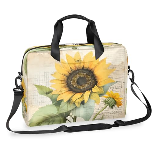 Bolso para portátil con diseño de girasol 15.6 pulgadas miniatura 1