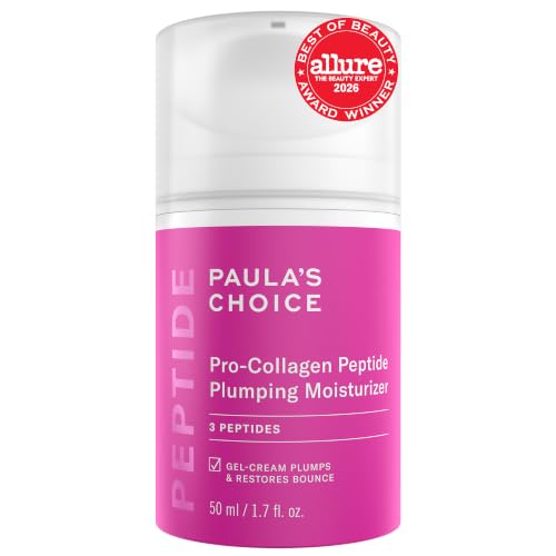 Paula's Choice Pro-Collagen Peptide Plumping Face Moisturizer, 1.7 Fl Oz | Daily Gel Face Cream for Deep Lightweight Hydration, Wrinkles & Loss of Firmness, Fragrance-Free