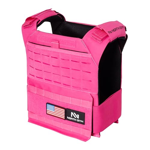 Image of Northgym Adjustable Weighted Vest /Incl. 3D Weight Plates in 14lbs / 20lbs / 30lbs / 42.5lbs - Optimized Weight Distribution and with Curved Plates for Running, Functional Training and Working Out