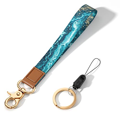 Image of Wrist Lanyard Key Chain, Cute Wristlet Strap Keychain Holder for Women Men Car Keys ID Badges Card Wallet Phone Camera