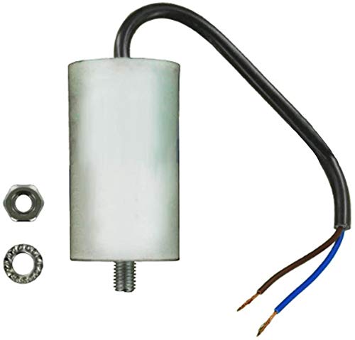 Universal Cooker Hood Motor Start Run Capacitor with 19cm Cable (6uF, 6MFD, 450VAC)