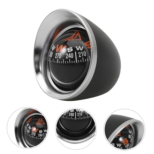 Brújula para auto BESPORTBLE negro para tablero miniatura 6