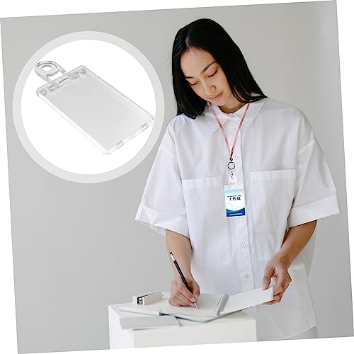 Porte-badges rigides double face protection transparente plastique