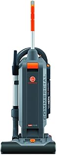 Hoover Commercial HushTone Upright Vacuum Cleaner, 15 inches with Intellibelt, Gray