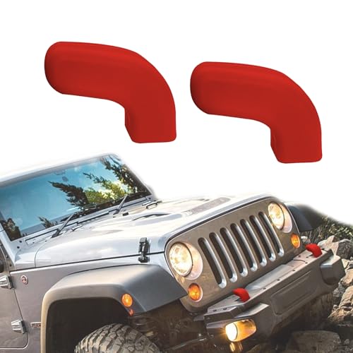 WINUERK 2PCS Bumper Tow Hook Covers, Tow Hook Protector, Front