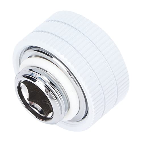 Sxhlseller Raccords de Compression, Raccords de Tube Dur d'installation Simple Simple avec des Anneaux d'étanchéité pour le Système Refroidi en Eau (WHITE)
