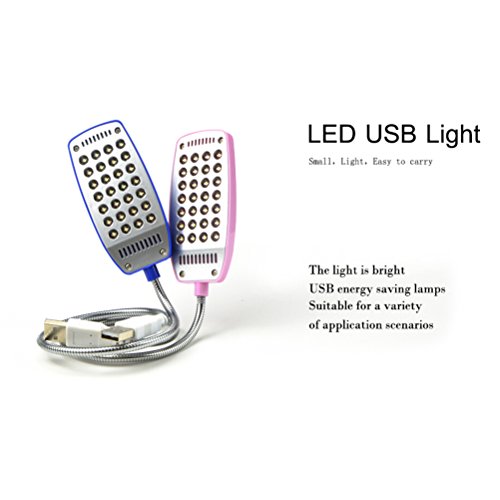 Lâmpadas de leitura USB com 28 lâmpadas LED com pescoço de ganso flexível para laptop sem interrupto